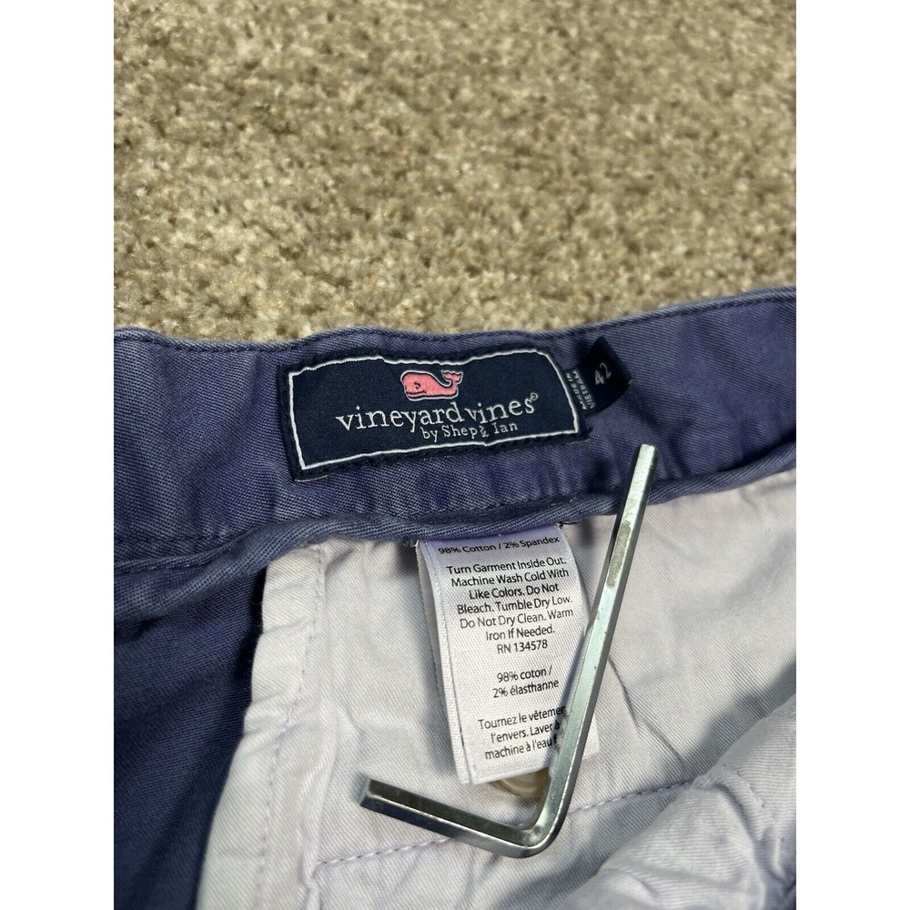 Vineyard Vines Mens Shorts‎ Chino Size 42 Blue Cotton - Picture 3 of 6